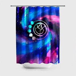 Шторка для душа Blink 182 неоновый космос, цвет: 3D-принт