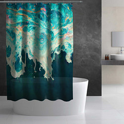 Шторка для душа Поток воды, цвет: 3D-принт — фото 2