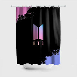 Шторка для ванной BTS Blue And Pink