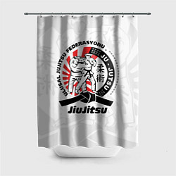 Шторка для ванной Jiujitsu emblem Джиу-джитсу