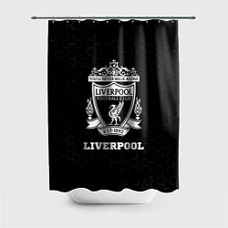 Шторка для ванной Liverpool sport на темном фоне