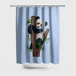 Шторка для ванной Забавная панда на дереве