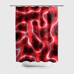 Шторка для душа Огненный камуфляж, цвет: 3D-принт