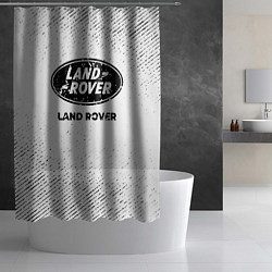 Шторка для душа Land Rover с потертостями на светлом фоне, цвет: 3D-принт — фото 2