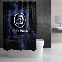 Шторка для душа Krav-maga tactical defense system emblem, цвет: 3D-принт — фото 2