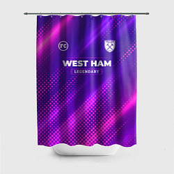 Шторка для душа West Ham legendary sport grunge, цвет: 3D-принт