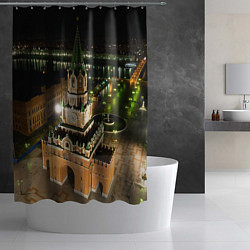 Шторка для душа Йошкар-Ола - Благовещенская башня, цвет: 3D-принт — фото 2