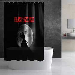 Шторка для душа Banzai - самурай, цвет: 3D-принт — фото 2
