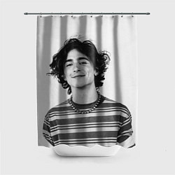 Шторка для ванной Timothee Chalamet black white photo