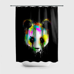 Шторка для ванной Панда в краске