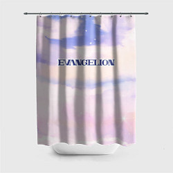 Шторка для душа Evangelion sky clouds, цвет: 3D-принт
