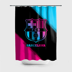 Шторка для душа Barcelona - neon gradient, цвет: 3D-принт