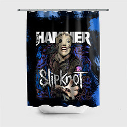Шторка для душа Slipknot hammer blue, цвет: 3D-принт