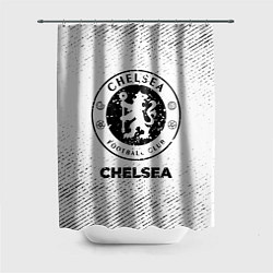 Шторка для душа Chelsea с потертостями на светлом фоне, цвет: 3D-принт