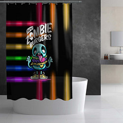 Шторка для душа Zombie burgers - Pop Art, цвет: 3D-принт — фото 2