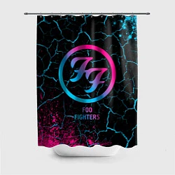 Шторка для душа Foo Fighters - neon gradient, цвет: 3D-принт