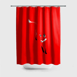 Шторка для ванной Красная лиса
