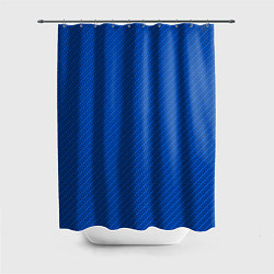 Шторка для ванной Плетёная синяя ткань - паттерн