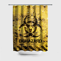Шторка для душа Danger biohazard, цвет: 3D-принт