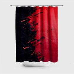 Шторка для душа Черное и красное, цвет: 3D-принт