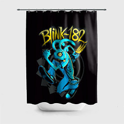 Шторка для душа Blink 182 rabbit, цвет: 3D-принт