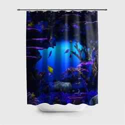 Шторка для душа Морской аквариум, цвет: 3D-принт