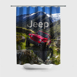 Шторка для ванной Chrysler Jeep Wrangler Rubicon - горы