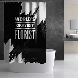 Шторка для душа Worlds okayest florist - dark, цвет: 3D-принт — фото 2