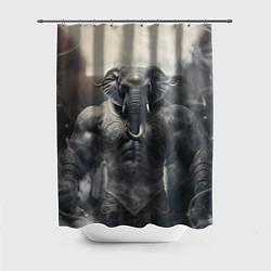 Шторка для ванной Накаченный слон