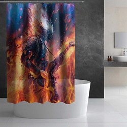 Шторка для душа Призрачный гитарист, цвет: 3D-принт — фото 2