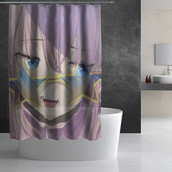 Шторка для душа Хитрая Хитори Гото - Одинокий рокер, цвет: 3D-принт — фото 2