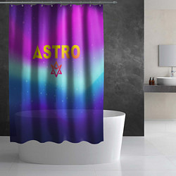 Шторка для душа Астро неон, цвет: 3D-принт — фото 2