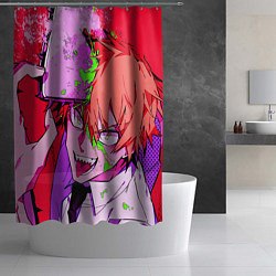 Шторка для душа КРОВАВАЯ ПИЛА, цвет: 3D-принт — фото 2