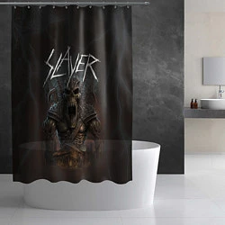 Шторка для душа Slayer rock monster, цвет: 3D-принт — фото 2