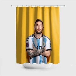Шторка для душа Lionel Messi 10, цвет: 3D-принт