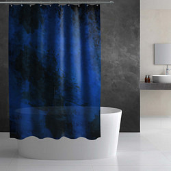Шторка для душа Синий дым, цвет: 3D-принт — фото 2
