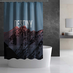 Шторка для душа Горы судьба, цвет: 3D-принт — фото 2