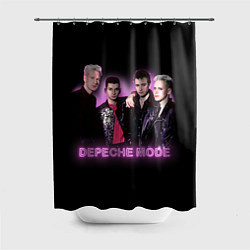 Шторка для ванной 80s Depeche Mode neon