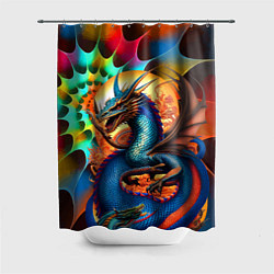 Шторка для душа Japanese dragon - tattoo - irezumi, цвет: 3D-принт