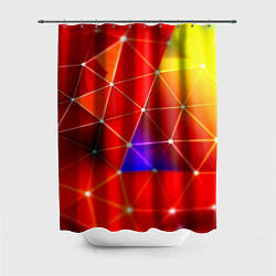 Шторка для душа Digital triangle abstract, цвет: 3D-принт