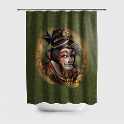Шторка для ванной Король обезьян Сунь Укун