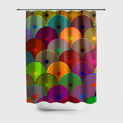 Шторка для ванной Multicolored circles