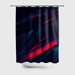 Шторка для душа Неоновые стрипсы, цвет: 3D-принт