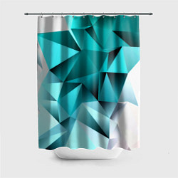 Шторка для душа Green abstraction, цвет: 3D-принт