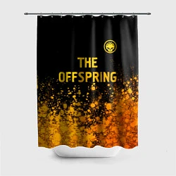 Шторка для душа The Offspring - gold gradient: символ сверху, цвет: 3D-принт