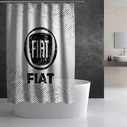 Шторка для душа Fiat с потертостями на светлом фоне, цвет: 3D-принт — фото 2