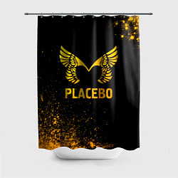 Шторка для душа Placebo - gold gradient, цвет: 3D-принт