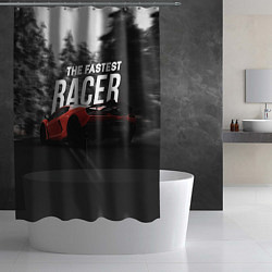 Шторка для душа The fastest racer, цвет: 3D-принт — фото 2