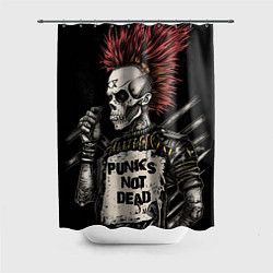 Шторка для душа Punks not dead, цвет: 3D-принт