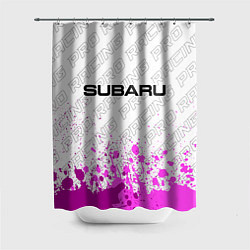 Шторка для душа Subaru pro racing: символ сверху, цвет: 3D-принт